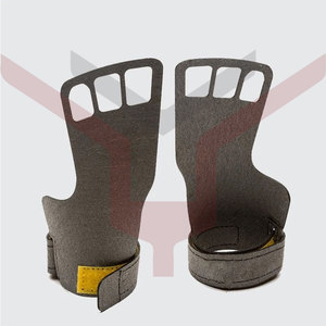 Poignées de gymnastique en carbone, personnalisable avec Logo, pour la musculation, haltérophilie, 3 trous - Product Image 3