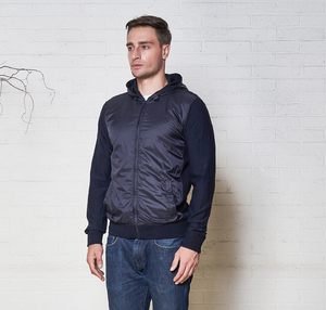 Pull tricoté en coton pour hommes, chandail à capuche, fermeture éclair, personnalisé, vente en gros, - Product Image 2