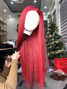 Human Hair Extension Straight Colored <b>Wig</b> Customize Size Lace - Product Image 4