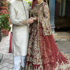 ออกแบบล่าสุดกับ STYLISH---EMBROIDERY เจ้าสาว KOTI, LEHENGA-DRESS-WITH DUPATTA ประดับประดางาน ZARDOZI สำหรับงานแต่งงาน @ 2021 - Product Image 1