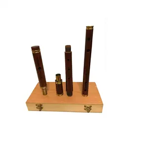 26 "Ierse Professionele 4 Onderdelen D Fluit Sheesham Hout Met Hard Case Box
