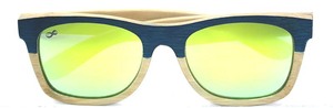 Unisexe carré polarisé véritable Lunettes de Soleil en Bambou Miroir Ton léger Lunettes légères Flottant - Product Image 2