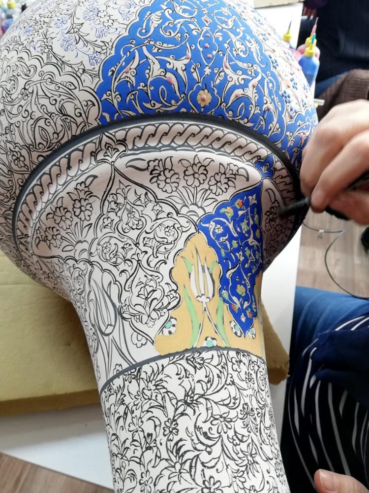 ceramic origami wall