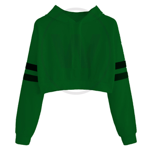 Sweat à capuche pour femme, nouveau Design, à la mode, haut court et coloré - Product Image 1