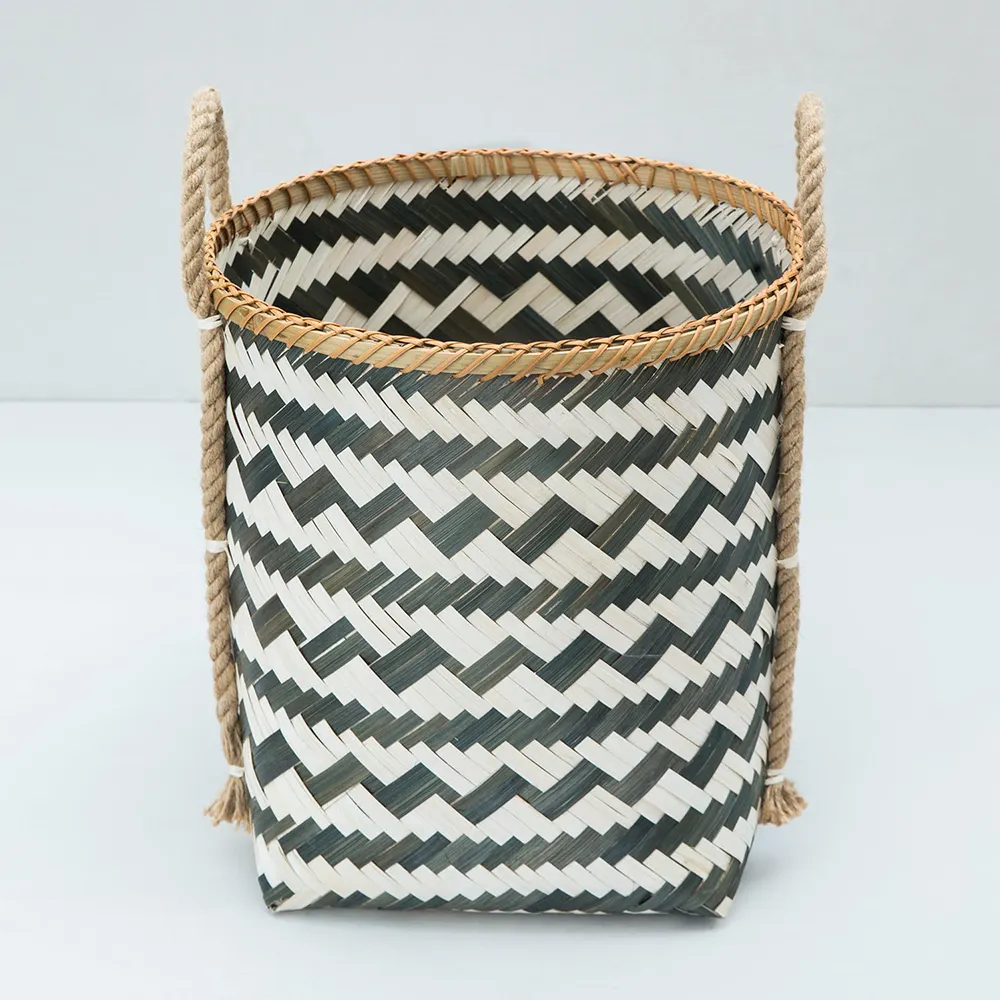 New Pattern Eco friendly Bamboo Storage Basket Wholesale