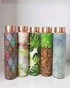 Botella de Cobre Puro de Alta Calidad para Beber Directo, 950 ml, 750 ml, Ecológica, Unisex, Beneficios para la Salud Ayurveda, Empaque Premium, Envío Gratis - Product Image 3