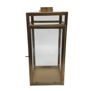 Tendencia al por mayor de vidrio decorativo para el hogar a granel y linterna de hierro para decoración del hogar latón antiguo acabado hecho a mano - Product Image 5