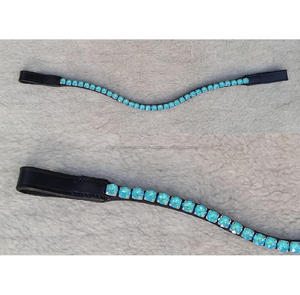 Pulseras de piel auténtica hechas a mano, de alta calidad, para Navidad, caballos y marrones, con cristales, fabricante al por mayor, 100% - Product Image 1