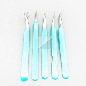 Pince à épiler d'extension de cils en acier inoxydable japonais de logo personnalisé de haute qualité - Product Image 3