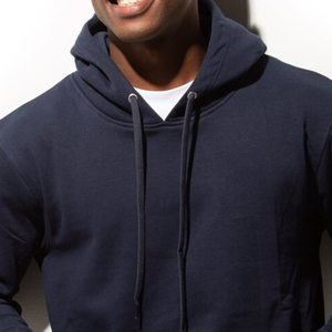 Sweat à capuche 100% coton pour hommes de qualité supérieure avec motif imprimé de poches pour le sport d'automne - Product Image 2