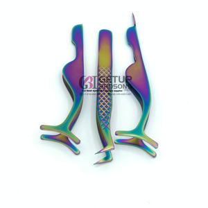 Best Style Rainbow Plasma <b>Eyelash</b> Extension Applicator Stainless Steel <b>Eyelash</b> Tweezers With Your Own Custom Logo <b>Beauty</b> <b>Tools</b> - Product Image 3