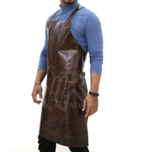 Leather Aprons Highest Standard Easily Clean Custom Size Full Grain Leather Aprons - Product Image 3