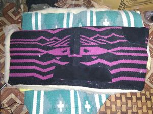 Vendo Lana Fieltro NEGRO Almohadillas de sillín equipo ecuestre almohadillas de sillín occidentales EN tamaño 32x32 34x34 dólar 13 - Product Image 6