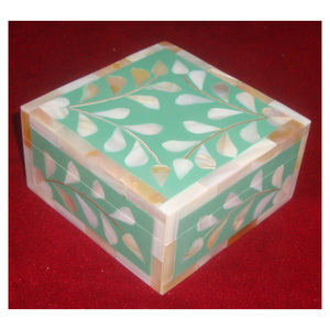 Handmade Mother Of Pearl Bone Inlay <b>Box</b>, MOP Home Decorative <b>Box</b> - Product Image 1