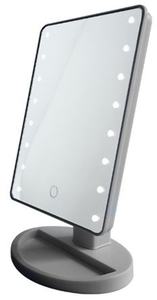 16LED 566C Miroir de maquillage carré de couleur grise au design moderne illuminé pour le salon et la chambre à coucher - Product Image 2