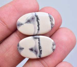 Cabujones de porcelana Natural, piedras preciosas de porcelana, lote de pendientes, piedra suelta - Product Image 6