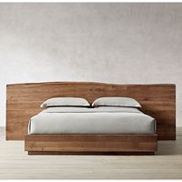 Venta al por mayor: Cama de plataforma plegable de lujo moderna, vintage y real, de alta calidad, con borde natural, para almacenamiento, muebles para el hogar, estilo americano.