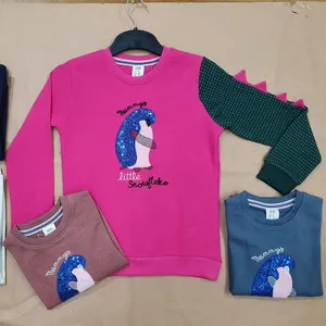 Overstock Apparels Overgebleven Kleding Overschot Branded Labels Jongens Kids Peuter Kleding Katoen Lange Mouw Tops Sweatshirts