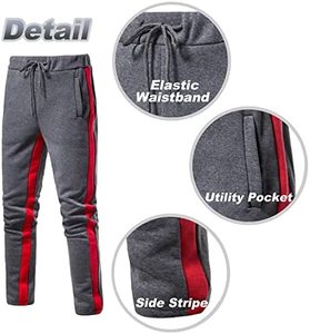 Venta al por mayor personalizado Slim Fit gimnasio hombres chándal ecológico peso pesado Jogging chándal para invierno Fitness en blanco - Product Image 3