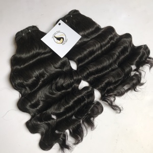 Tissage en lot 100 naturel ondulé — meetu, couleur naturelle, avec Closure, disponibles en lots, cuticules - Product Image 3