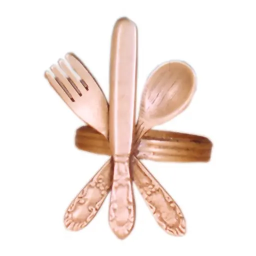 결혼식 호텔 및 대중음식점을 위한 돋을새김된 칼붙이 모양 냅킨 반지 고급장교 뜨거운 판매