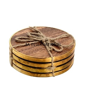 Posavasos de Material de madera de alta calidad estándar para taza caliente, accesorios de protección, posavasos decorativo de mesa impreso - Product Image 1