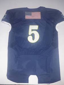 Vente en gros d'uniformes de football américain personnalisés pour adultes, jeunes, maillot en sergé avec manches courtes, option bon marché disponible - Product Image 3