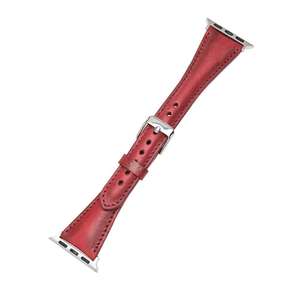 Premium Custom Logo OEM Vintage para Apple Watch Band Classic Correa de cuero genuino Acero inoxidable para hombres Mujeres Smartwatch - Product Image 4