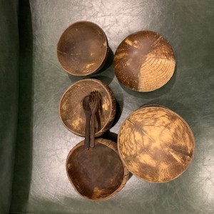 100% natural coconut shell bowl from Vietnam, food safe bowl now on sale - Product Image 1
