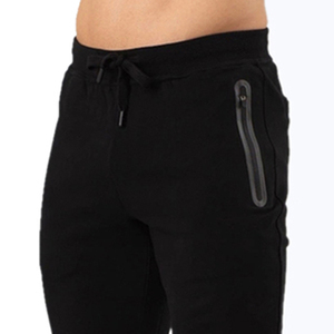 Men's Clothing Breathable Quick Dry <b>Pants</b> & Trousers Cotton High Waist With Pocket Street Wear Joggers <b>Pant</b> Trouser <b>Black</b> Color - Product Image 4