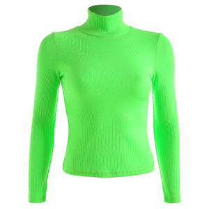 Women's Long Sleeve <b>Turtleneck</b> Casual Tops Women Solid Pullover Slim Knitted Autumn Winter <b>Sweaters</b> For Women - Product Image 3
