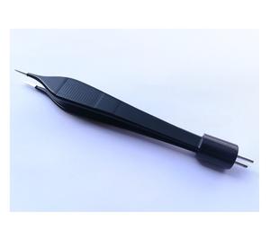 Pince à pincettes polarisées Adson, gamme américaine, embout de 1mm, isolantes, noires - Product Image 2