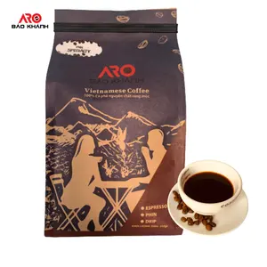 全咖啡豆阿拉比卡混合越南Aro Bao Khanh 0.25千克OEM强香味，强苦纯烘焙咖啡豆