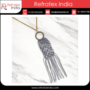 Collier en macramé, nouvelle mode de bonne qualité, fait à la main, en coton, bijoux pour femmes, offre spéciale - Product Image 4