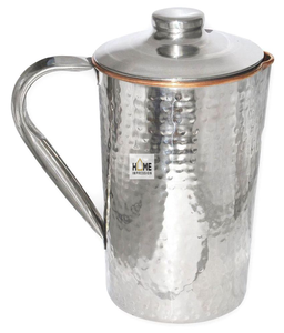 เหยือกทองแดงโบราณสำหรับเสิร์ฟเหยือกเสิร์ฟทำจากทองแดงขัดเงาแบบคลาสสิก - Product Image 5