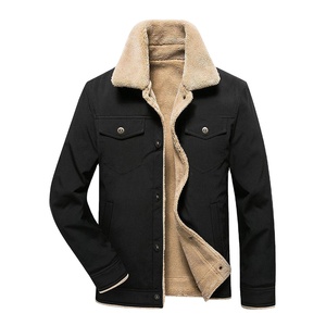 Veste en Jean, personnalisé, vente en gros, ornée de fourrure pour hommes - Product Image 1