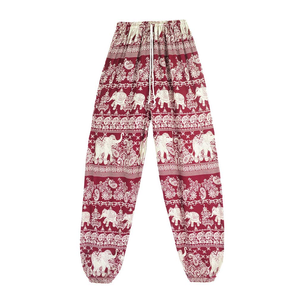 Orange Elephant Women's High Waist Harem Trouser Pant Casual Hippie Yog
