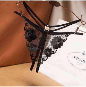 Lace G-<strong>String</strong> Sexy Lingerie T-Back Thongs Panties Underwears - Product Image 6