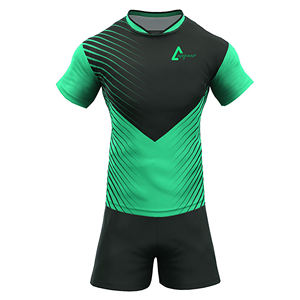 Ensemble de chemises de rugby à impression par sublimation pour le football, uniformes personnalisés, style avec affichage unique du nom de l'équipe - Product Image 4