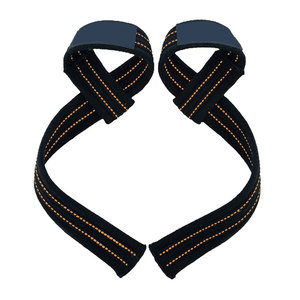 Muñequeras de levantamiento de pesas acolchadas antideslizantes transpirables personalizables de algodón 100% - Product Image 1