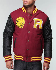 Chaqueta Universitaria Personalizada de Lana/Poliéster Transpirable y Ecológica de BOBBIN INDUSTRIES para Hombre, Abrigo de Invierno de Talla Grande con Cuello Alto - Product Image 2