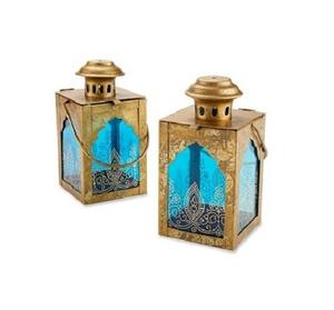 Juego de 3 Faroles de Metal y Vidrio de Primera Calidad, Forma Personalizada, Farol Colgante para Proveedor Mayorista - Product Image 3