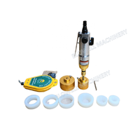 Machine de capsulage manuelle pour bouteilles d'huile et d'eau en plastique avec bouchon à vis de 28 mm, 30 mm, 38 mm, à air comprimé pneumatique