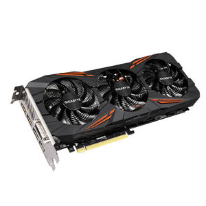 Carte graphique GIGABYTE AORUS GeForce <span class=keywords><strong>GTX</strong></span> <span class=keywords><strong>1080</strong></span> <span class=keywords><strong>G1</strong></span> Gaming 8G d'occasion avec 2560 cœurs CUDA, prise en charge de l'overclocking - Product Image 2