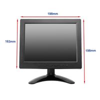 Nouveau prix bas, moniteur LCD TFT 8 pouces 4:3 avec port TV, rétroéclairage LED, mini téléviseur couleur, utilisation sur ordinateur de bureau, compatible réalité virtuelle
