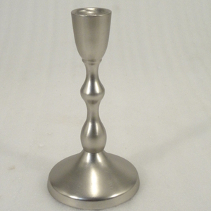 Great Quality Matte <b>Silver</b> Shining Finished Aluminium Candle Stand for Home Living Room Restaurant Table Top Decor Indoor Use - Product Image 1