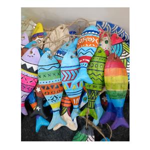 ของตกแต่งผนังไม้รูปปลา ซีรีส์เมดิเตอร์เรเนียน สินค้าขายดีล่าสุด ของเล่นไม้รูปสัตว์ รับสั่งทำ - Product Image 1