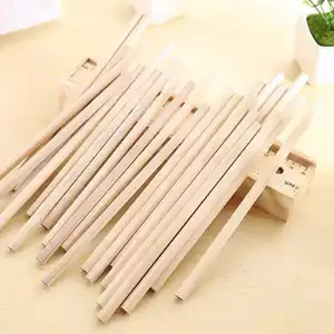 Pencil Wooden Stationary Cheap Wholesale Bulk Wooden Hexagon Nature Pencil HB With Logo Custom Printed