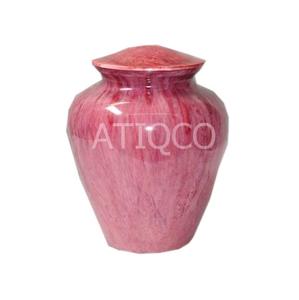 Urnas simbólicas de diseño de tema de esmalte de latón Urna de cremación funeraria de metal de estilo libre para cenizas humanas y momentos memorables Tarro moderno - Product Image 3