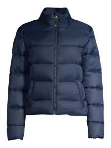 Chaqueta hinchada de invierno 2021 para mujer, Top corto impermeable con decoración de encaje, lona teñida lisa - Product Image 4